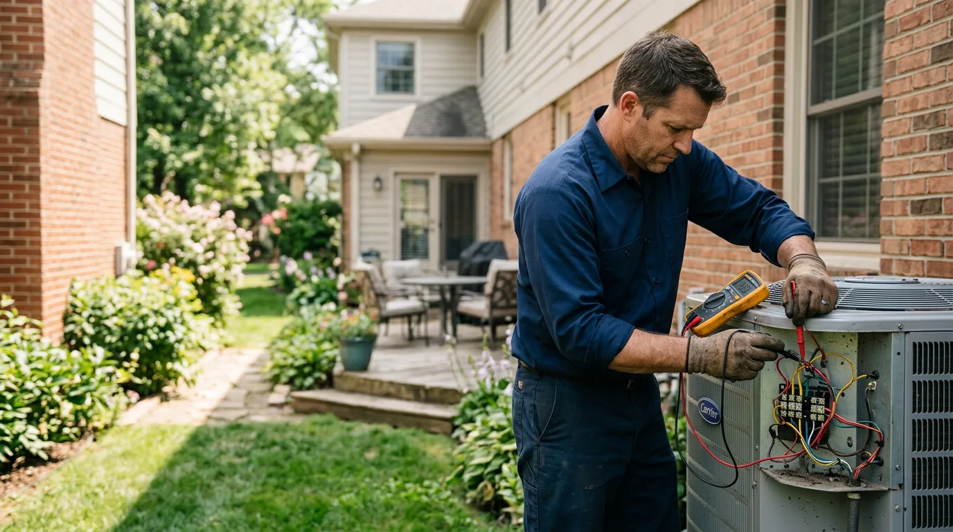 HVAC technician working near Barronett, WI